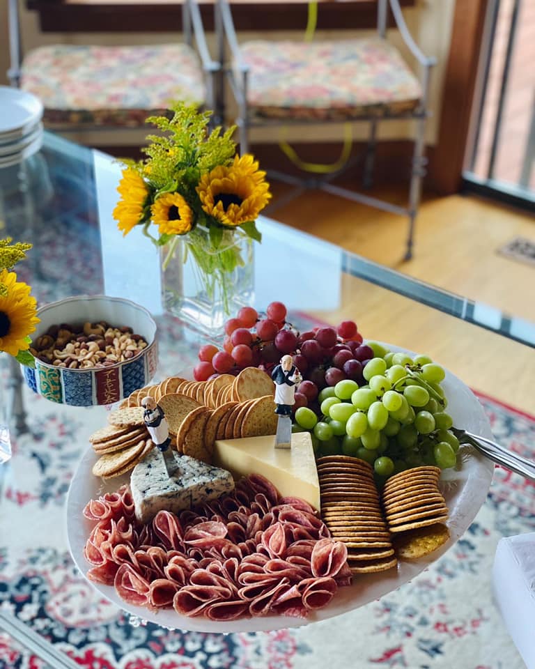 Rocco's catering table setup