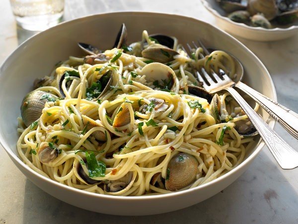 Linguine with clams, a Rocco's Cafe signature dish